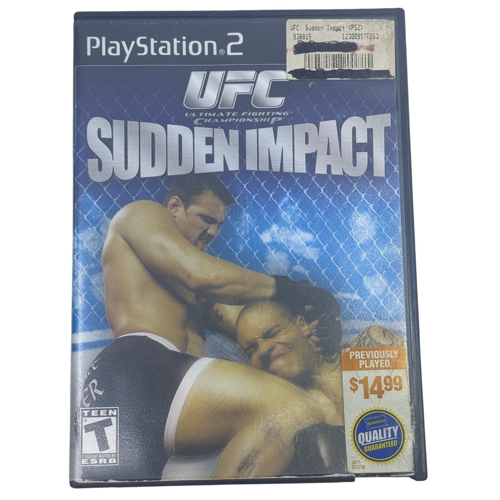 UFC Sudden Impact Playstation 2 PS2 Fighting Game Complete‎ CIB